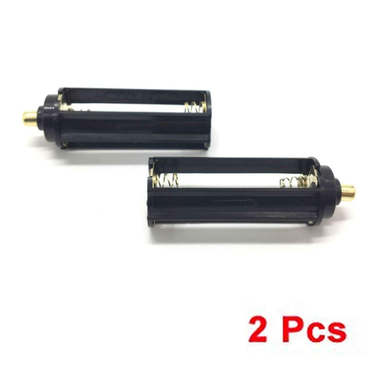 Cafurty 2Pcs Black Battery Holder for 3 x 1.5V AAA Batteries Flashlight Torch - 2 Pack - LeoForward Australia