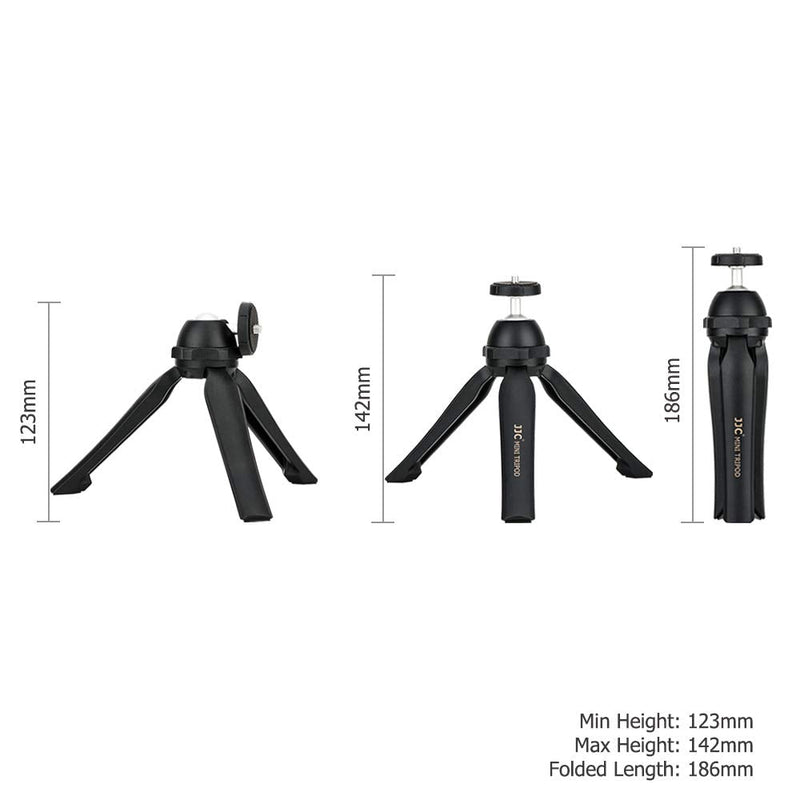  [AUSTRALIA] - JJC Vlog Camera Mini Tabletop Tripod Stand Handheld Tripod for Sony ZV-1 RX100 VII ZV-E10 A6000 A6100 A6300 A6400 A7C Canon G7X Mark III II EOS M50 M6 Mark II R R5 R6 RP Nikon Z50 Z fc Z5 Z6 Z7 & More Mini Tripod