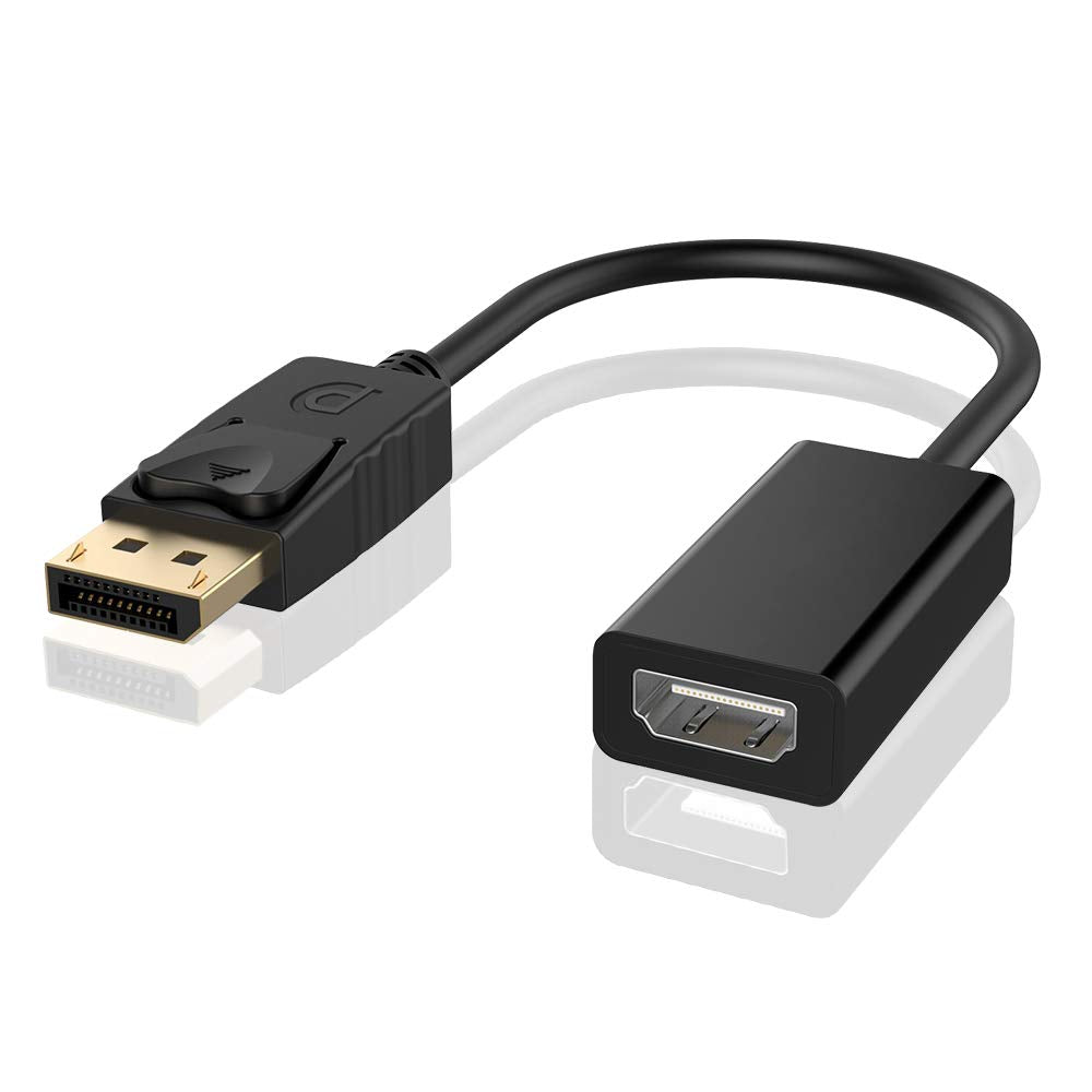  [AUSTRALIA] - DisplayPort to HDMI Adapter, ELUTENG DP to HDMI Adapter Male to Female Support 3D 1080P Gold Plated Compatible with Computer, Desktop, Laptop, PC, Monitor, Projector, HDTV