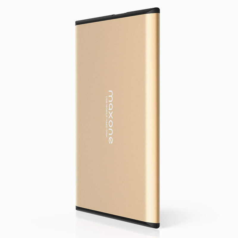  [AUSTRALIA] - Maxone 1TB Ultra Slim Portable External Hard Drive HDD USB 3.0 for PC, Mac, Laptop, PS4, Xbox one - Gold