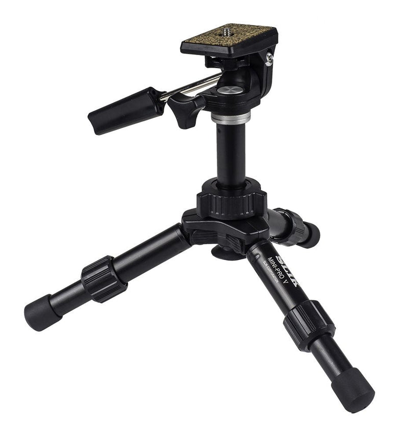  [AUSTRALIA] - SLIK Mini-Pro V Tripod with 2-Way Pan/Tilt Head - Black Mini Pro V