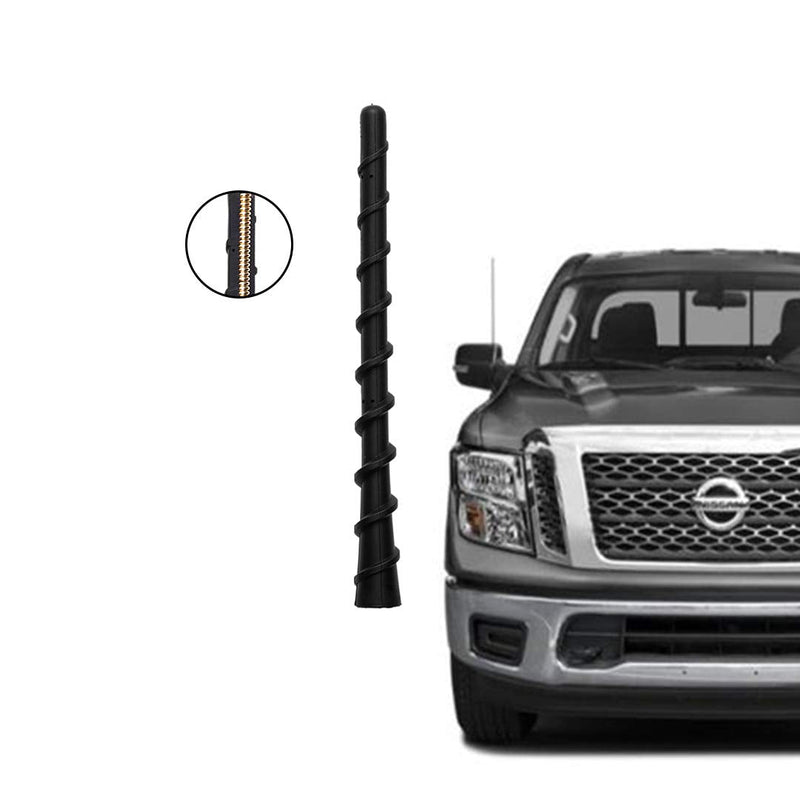  [AUSTRALIA] - Car Wash Safe, Good Reception, Custom Radio AM FM Antenna Mast, Only Fit for 2004-2018 Titan Trucks, 7 inch Flexible Rubber Short Antenna Compatible with Nissan Ttitan/Titan XD Pickup Trucks 04-18