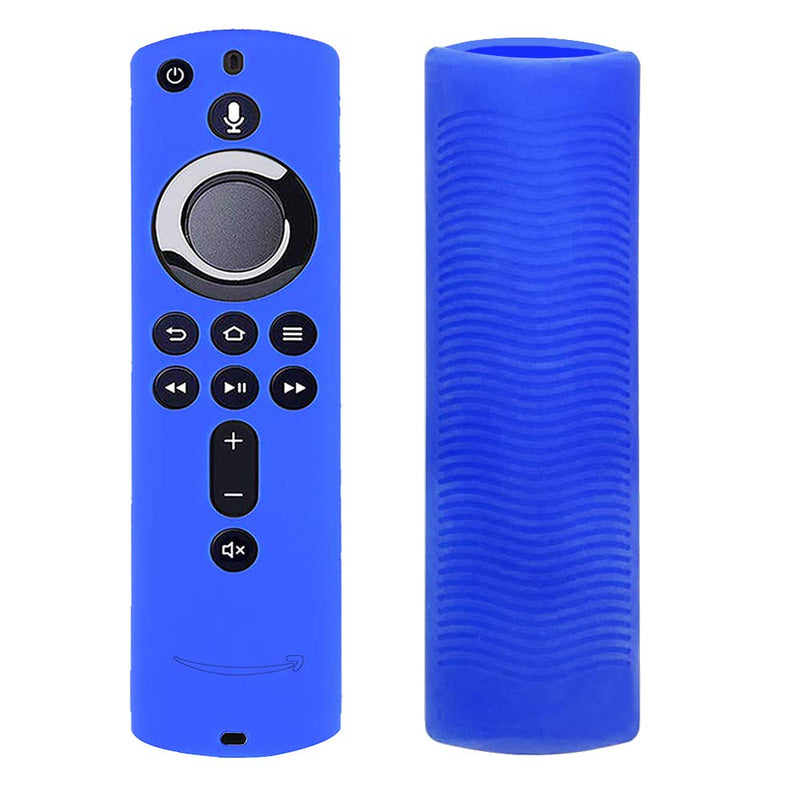 [2 Pack] Silicone Cover Case for TV Stick 4K / TV (3rd Gen) Compatible with All-New 2nd Gen Remote Control (Red & Blue) Red & Blue - LeoForward Australia