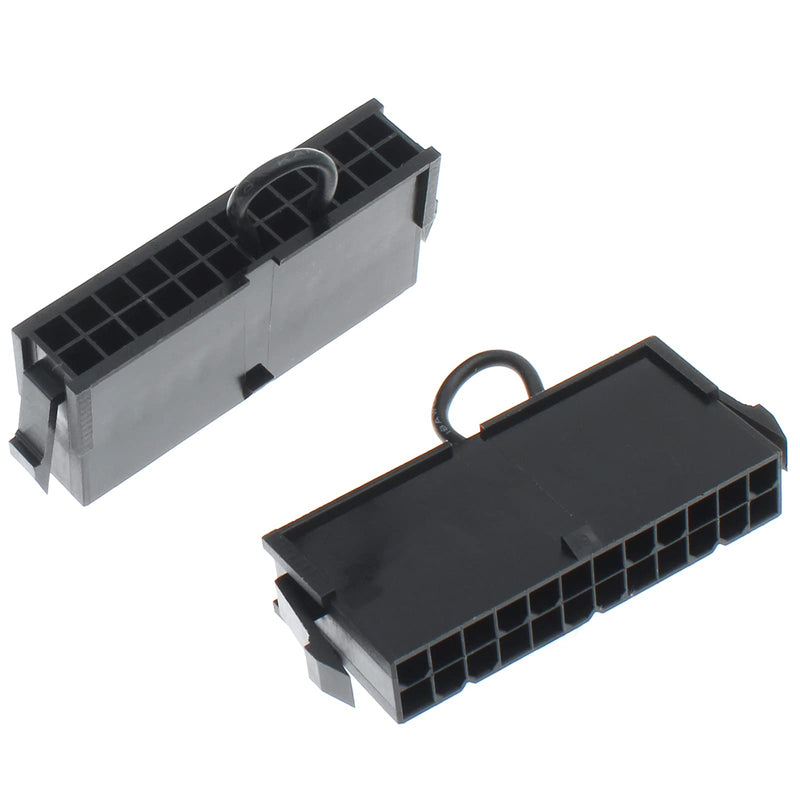  [AUSTRALIA] - 24-Pin ATX Power Supply Jumper Bridge Tool 2 Pcs ATX Power Supply Starter Power Module PSU Test Starter Without Being Plugged Into The Motherboard [FDXGYH, Black]