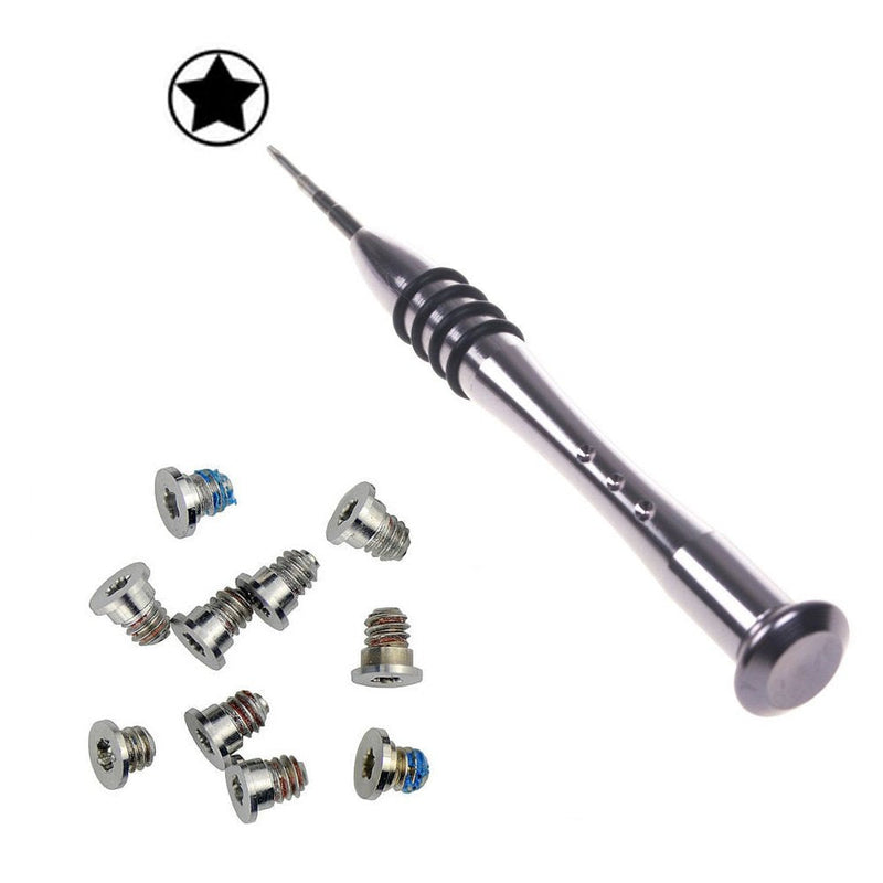  [AUSTRALIA] - Whizzotech Repair Replacement Screws for Unibody MacBook Pro Retina 15" A1398 13‘’ A1502 A1425 Bottom Case Set with Screwdriver A1398 Screw + Screwdriver