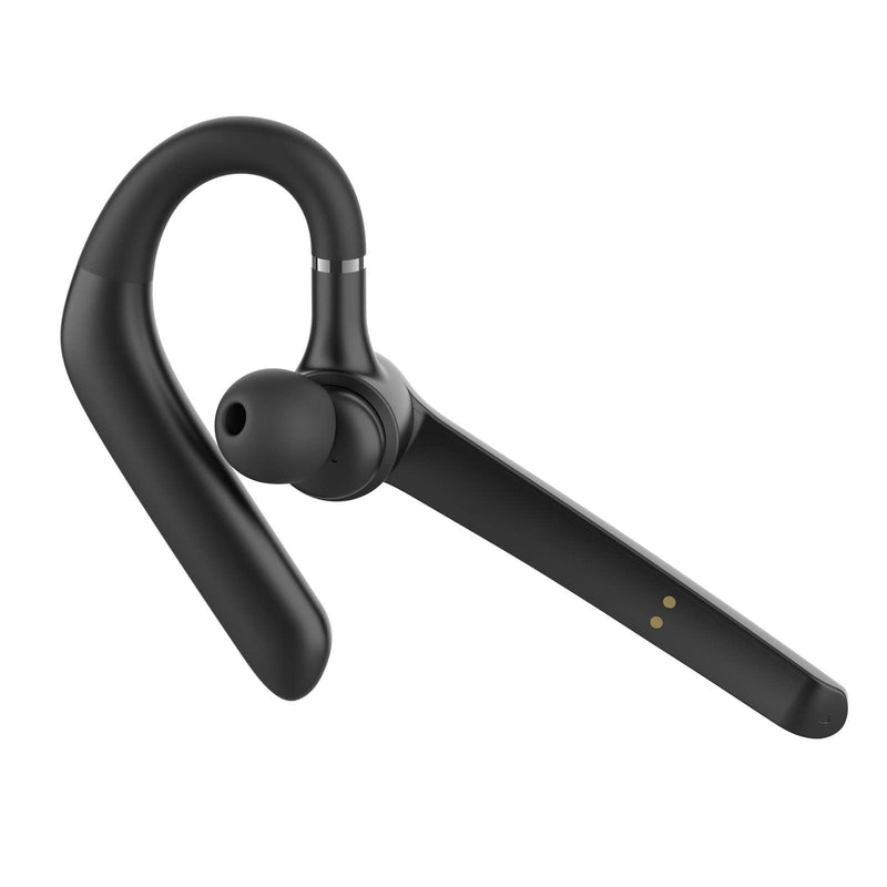  [AUSTRALIA] - Bluetooth Headset, eppfun Wireless Bluetooth Earpiece V5.2 with Dual Mic Noise Cancelling, 50Hrs Playtime with Charging Case, in-Ear Headphones Hands-Free Earphones for Business,Office and Driving Black