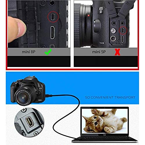  [AUSTRALIA] - Replacement Camera UC-E6 USB Cable Photo Transfer Cord Compatible with Nikon Digital Camera SLR DSLR D3300 D750 D5300 D5500 D7200 D3200, Coolpix L340 L32 A10 & More