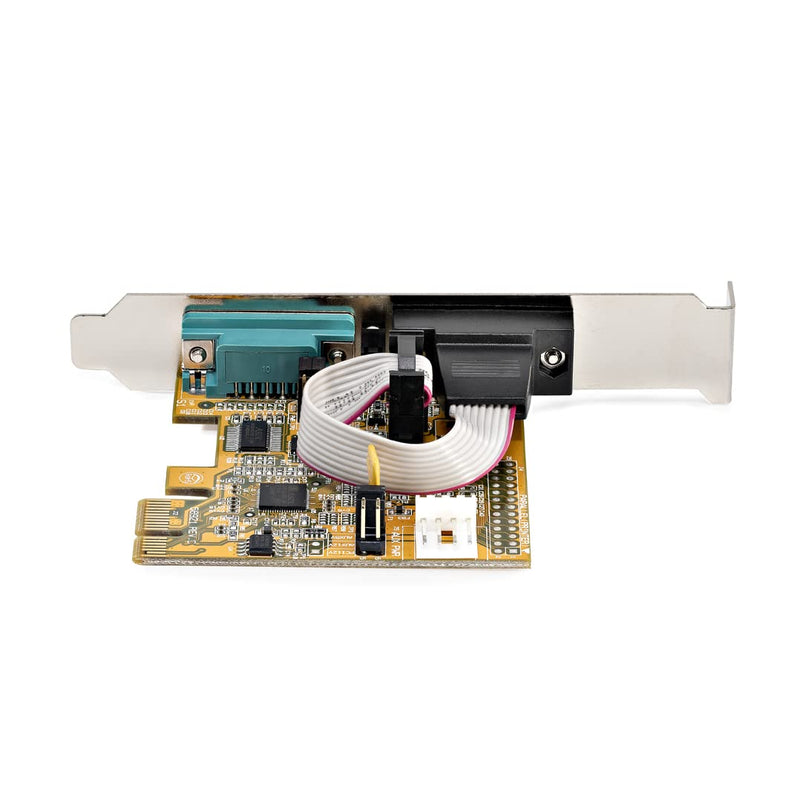  [AUSTRALIA] - StarTech.com 2-Port PCI Express Serial Interface Card, Dual Port PCIe to RS232 (DB9) Serial Card, 16C1050 UART, Low/Full Profile Brackets, COM Retention, for Windows/Linux (21050-PC-SERIAL-LP)