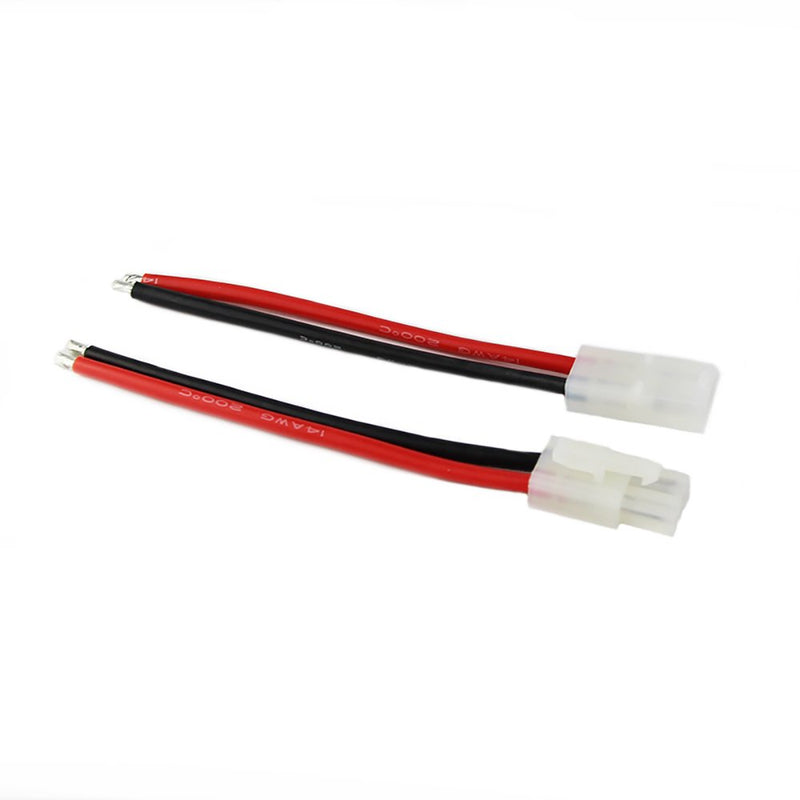 OliYin 3pairs Tamiya Plug Male Female Connector Adapter Cable 14awg 10cm for RC Car Lipo Battery Charge(Pack of 3) - LeoForward Australia