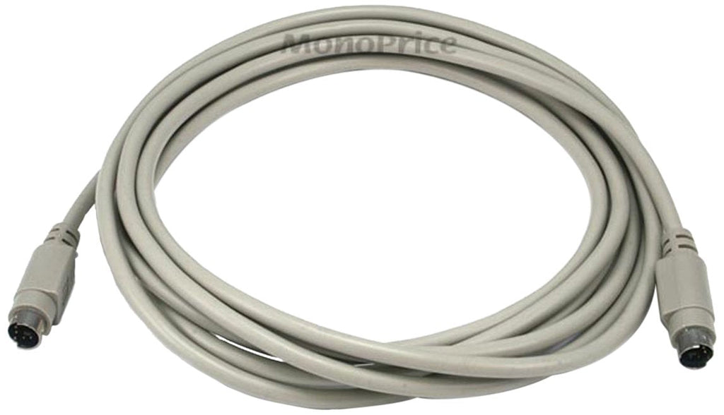  [AUSTRALIA] - Monoprice PS/2 MDIN-6 Male to Male Cable - 10 Feet - Used as PS/2 Keyboard/Mouse Connector