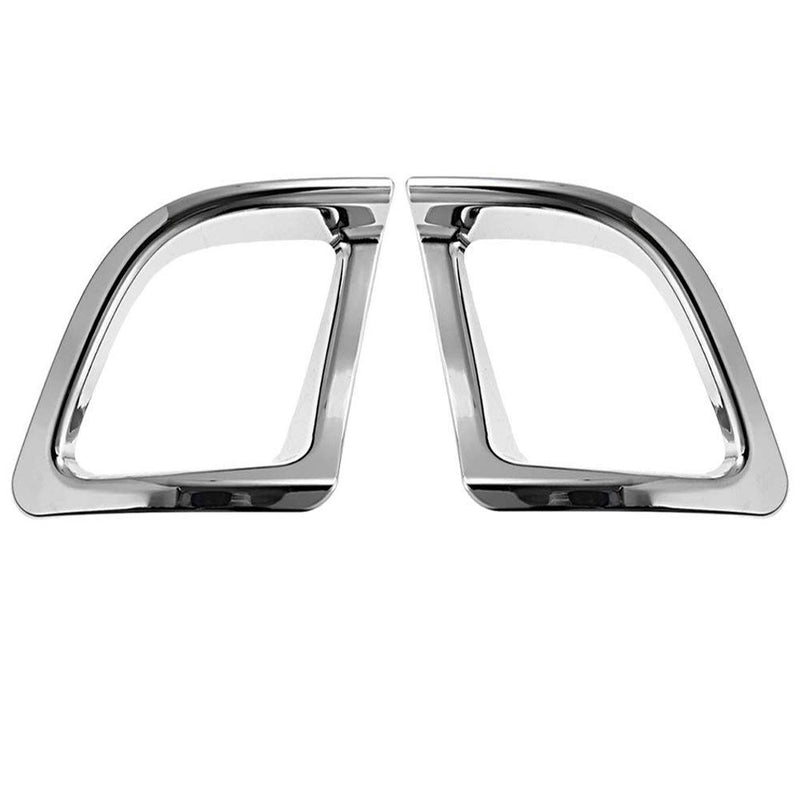  [AUSTRALIA] - 2 Pcs Chrome Plated ABS Rear Bumper Fog Light Lamp Cover Trim Fit for Toyota Highlander 2014 2015 2016 2017 2018