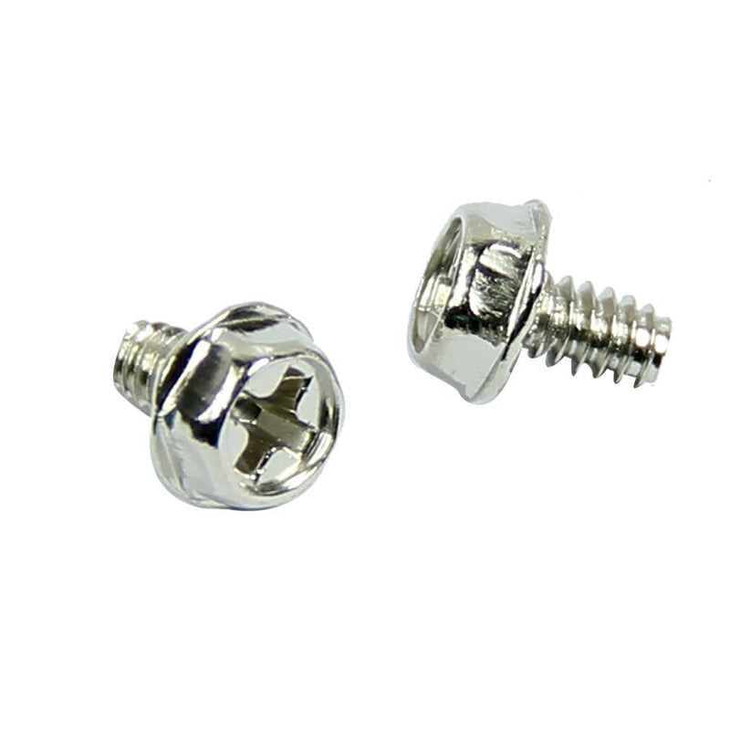  [AUSTRALIA] - Maxmoral 100pcs Toothed Hex 6/32 Screw 6-32 Computer PC Case Hard Drive Motherboard Mounting Screws. 100