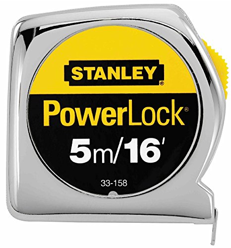  [AUSTRALIA] - 2 Pack Stanley 33-158 5m/16 ft x 3/4 in PowerLock Tape Measure - Metric / Standard Graduations
