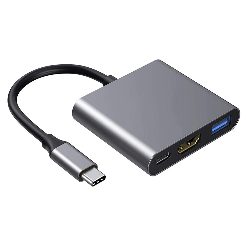  [AUSTRALIA] - USB C to HDMI Adapter,USB Type C Digital AV Multiport Adapter,3 in 1 hub Thunderbolt 3 Converter to HDMI 4K+USB 3.0+USB-C Fasting Charging Port,Compatible for MacBook/MacBook Pro/air/ Galaxy S8/S9 usb c to hdmi adapter