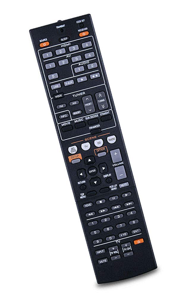  [AUSTRALIA] - Replaced Remote Control Compatible for Yamaha RX-V367BL YHT-393BL HTR-2064SZ YHT-591 RX-V467BL YHT-695 HTR-4066 RX-V575 RXV371 YHT395 HTR3063 YHT593 RXV471 RXV471BL YHT695BL Audio Video AV Receiver