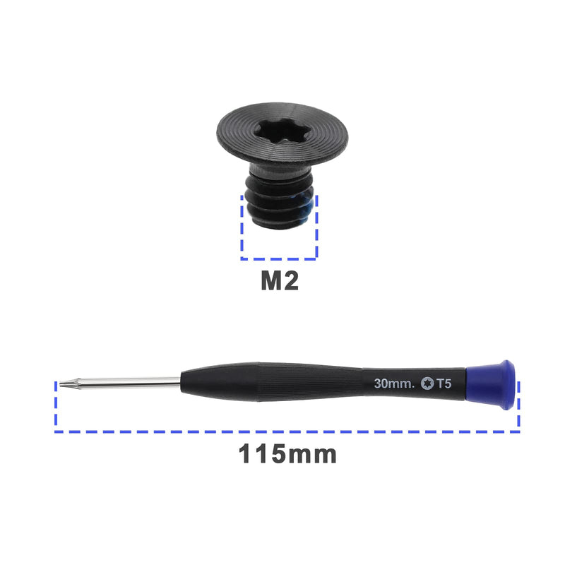  [AUSTRALIA] - 20PCS M2x3 Torx T5 Laptop Bottom Case Screws with T5 Torx Screwdriver Compatible with Razer Stealth 13.3" Blade 15" Alloy Computer Components