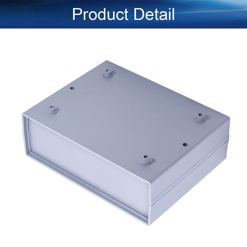 [AUSTRALIA] - Auniwaig Electronic Project Junction Box Enclosure Plastic ABS Project Boxes Dustproof for Indoor Outdoor Use, Gray, 7.56"x5.91"x2.56"(192x150x65mm)