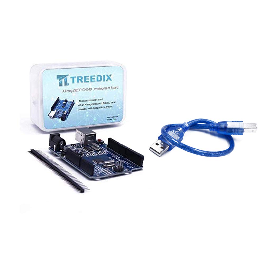  [AUSTRALIA] - Treedix ATmega328P CH340 Development Board Compatible with Arduino UNO R3 Board Kit for Starter with Cable