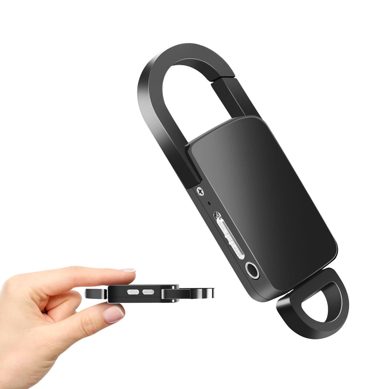  [AUSTRALIA] - King Ma Digital Keychain Voice Recorder, Small Audio Recorder Activated Listening Devices with Playback for Lectures/Meetings/Interviews, Intelligent Noise Reduction (64G) 64G