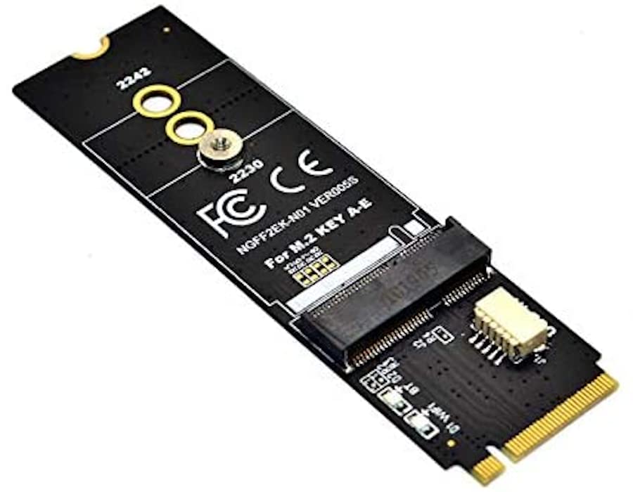  [AUSTRALIA] - Sintech M.2 M-Key M.2 Key E Module,NGFF WiFi Card to M.2 Key M Adapter Card Compatible for Intel 7260,8260,9260