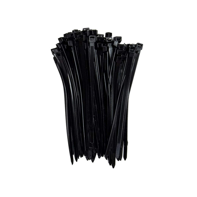  [AUSTRALIA] - ZipTie.com 8-inch Black Multi-Purpose Cable Tie, 120-lb Tensile Strength, UL Listed, 100-Pack