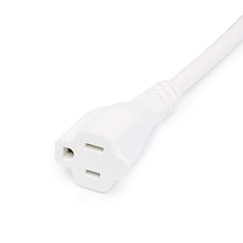 Amazon Basics 15-Foot Extension Cord - 13 Amps, 125V - White Single - LeoForward Australia