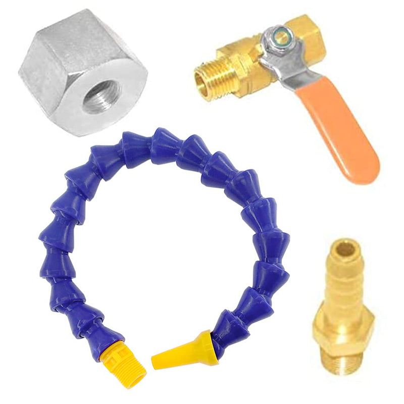  [AUSTRALIA] - Joywayus 1/4PT Thread Adjustable Magnetic Base Round Nozzle Coolant Oil Water Hose Pipe Acetal Copolymer