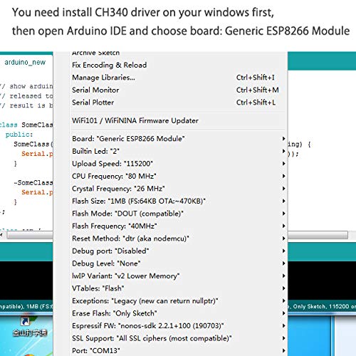 ESP-01S USB to ESP8266 ESP-01S Wireless WiFi Adapter Module Wi-Fi CH340G 4.5-5.5V, 115200 Baud Rate - LeoForward Australia