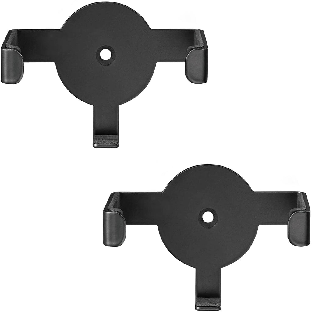  [AUSTRALIA] - WALI Metal Wall Mount Holder Bracket Case Stand for Dot 2nd Generation and Other Voice Assistants (SWM-EH-02B), 2 Pack, Black