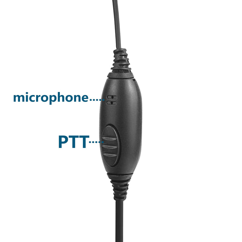 1-Pin 2.5mm G-Type Two-Way Radio Headset with Microphone PTT, Compatible with Motorola Talkabout MH230R MH230TPR MHP61 FV500 MB140R MC220R T4700R (2 Pieces)… 2 Pieces - LeoForward Australia
