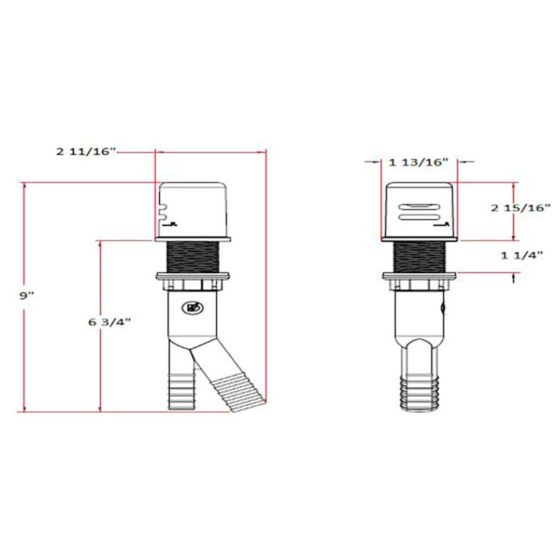  [AUSTRALIA] - Design House 522946 Parts & Accessories Prevent Drain Water Back Up, Polished Chrome