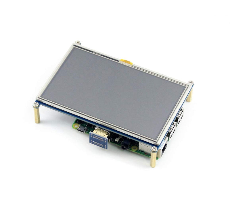  [AUSTRALIA] - Waveshare Raspberry Pi LCD Display Module 5inch 800480 TFT Resistive Touch Screen Panel HDMI Interface for Any Model of Rapsberry Pi4 A/A+/B/B+/2 B