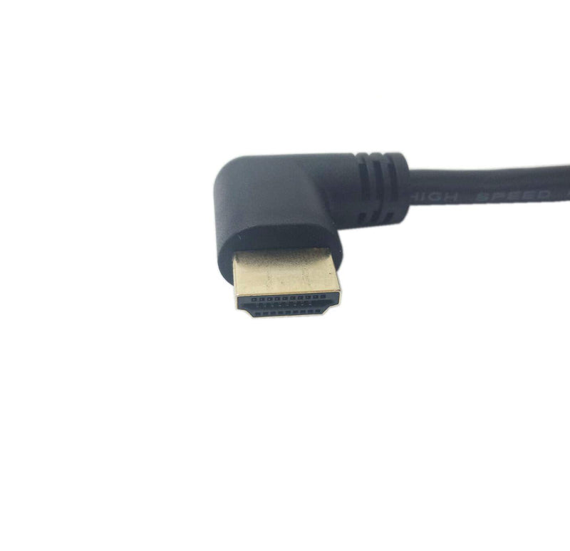 HDMI 2.0 Cord, Haokiang 1FT 90 Degree Gold Plated High Speed HDMI Male Left Angle to Female Extension Cable 60Hz, 4K 2K - LeoForward Australia