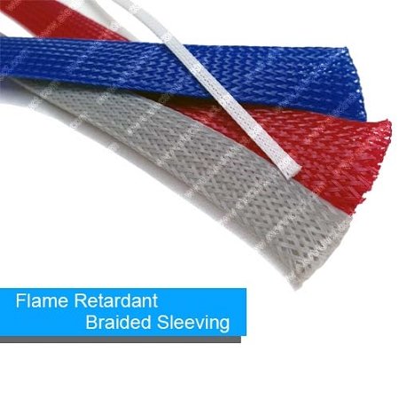  [AUSTRALIA] - Electriduct Expandable Braid Sleeving | Polyester High Flame Retardant Flexible Cable Mesh Sleeve | 3/4" - 50 Feet (White) 0.75 Inch Dia - 50 Feet White