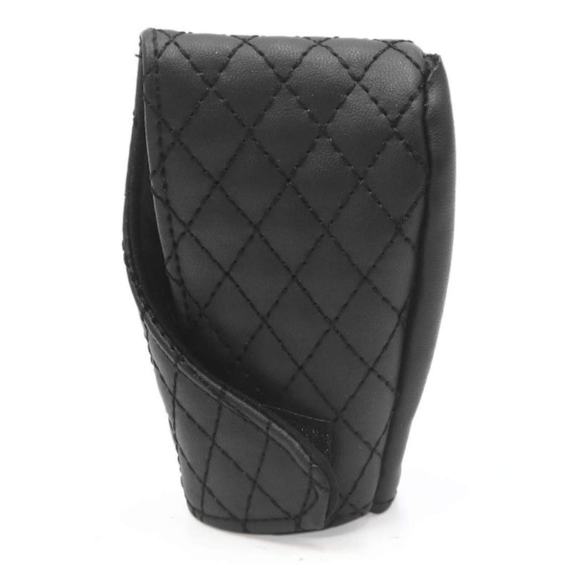  [AUSTRALIA] - AUTUT Universal Black Faux Leather Gear Boot Shift Knob Cover for Auto Car