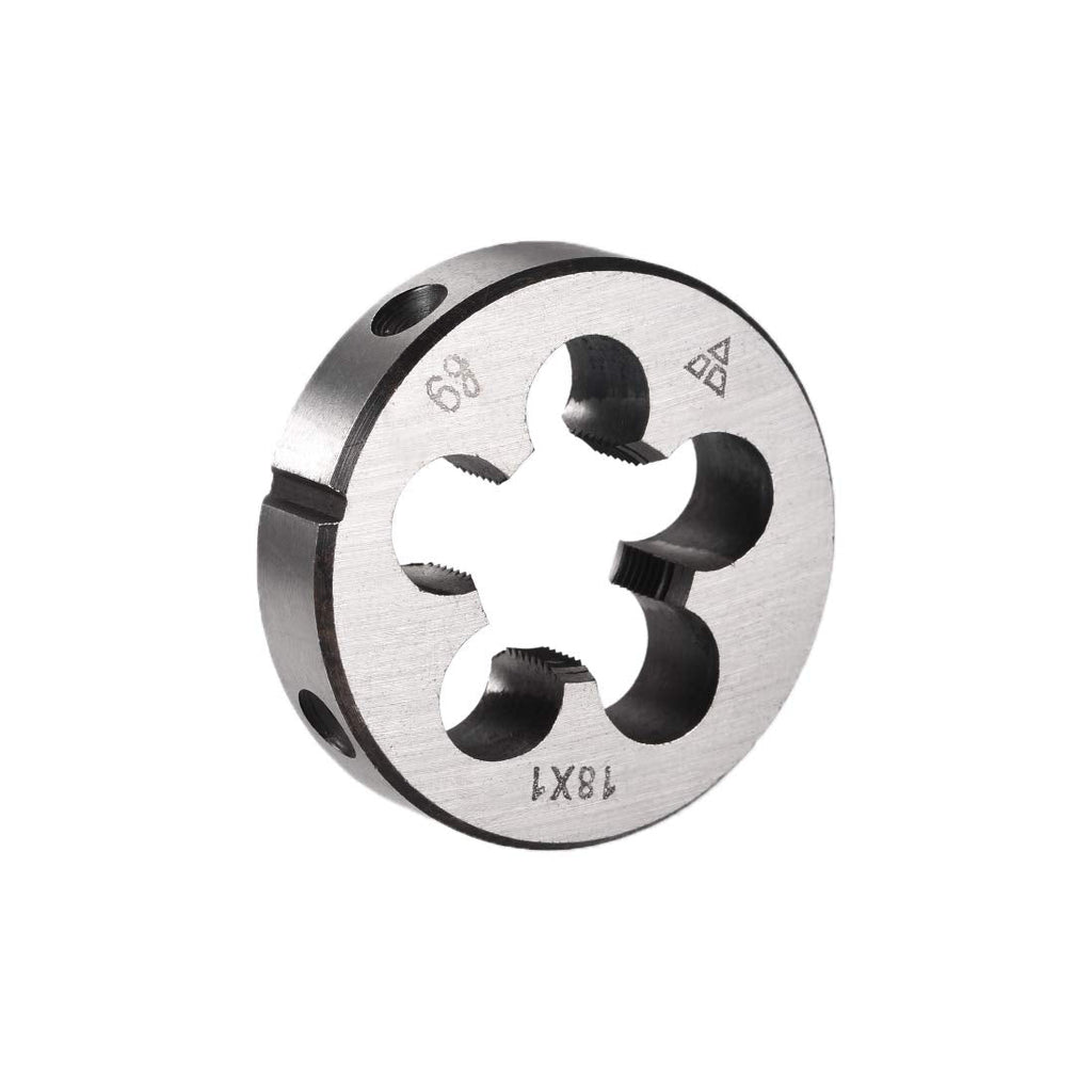  [AUSTRALIA] - uxcell M18 X 1 Metric Round Die, Machine Thread Right Hand Threading Die, Alloy Steel