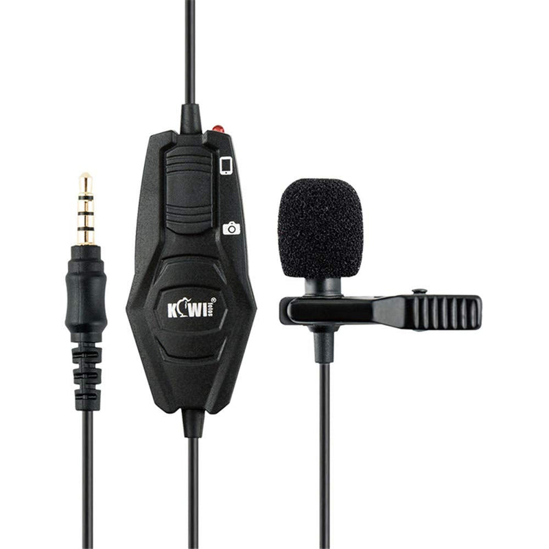  [AUSTRALIA] - Lavalier Microphone Clip On Lapel Mic for Video Camera Camcorder Handy Recorder Smartphone Vlogging Podcast Computer Laptop Tablet Live Chat Interview Conference Voice Recording Dictation
