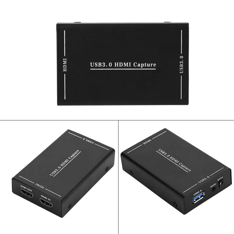  [AUSTRALIA] - Capture Card, Audio Video Capture Card with Microphone 4K HDMI Loop-Out, 1080p 60fps Video Recorder for Gaming/Live Streaming/Video Conference