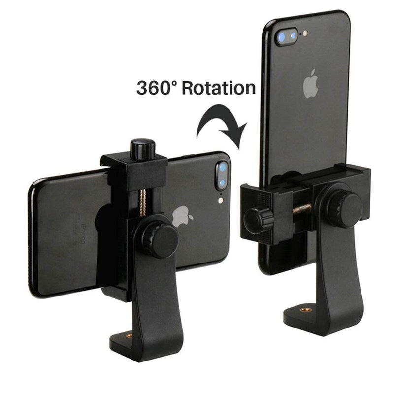  [AUSTRALIA] - Phone Tripod Mount with Remote 360 Rotation Smartphone Holder Adapter Compatible with iPhone 11 Pro Xs Max XR X 8 7 6 6s Plus Samsung Nexus