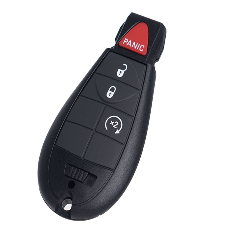  [AUSTRALIA] - Key Fob FOBIK Keyless Entry Remote Start Control Replacement Fits for Dodge Ram 1500 2500 3500 HD 2013 2014 2015 2016 2017 2018 2019 2020 2021 GQ4-53T 56046955 AG 4 Button Pack of 2