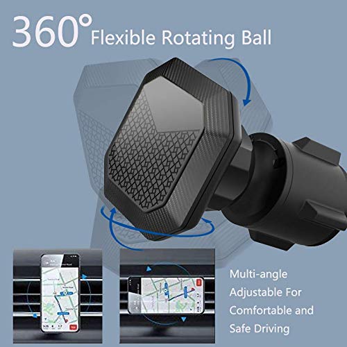  [AUSTRALIA] - Magnetic Car Mount for Phones and Small Tablets, Universal Air Vent Phone Mount, iPhone Compatible Car Hook System.