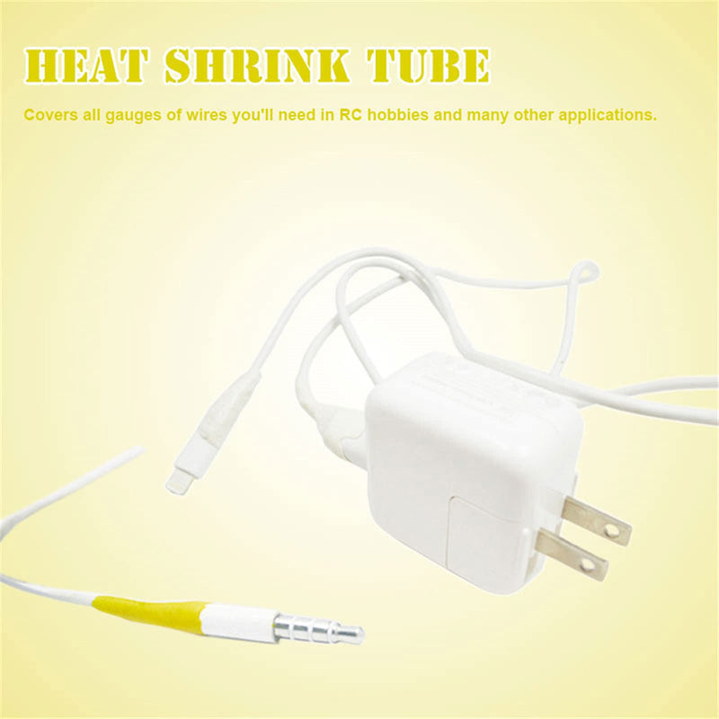 Heat Shrink Tubing 328pcs Wire Wrap Cable Sleeve Assortment Ratio 2:1 Electric Insulation Tube - MultiColor - LeoForward Australia