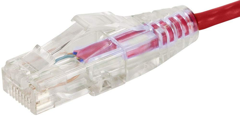  [AUSTRALIA] - Monoprice Cat6 Ethernet Patch Cable - 5 feet - Red | Snagless RJ45 Stranded 550MHz UTP CMR Riser Rated Pure Bare Copper Wire 28AWG - SlimRun Series 5ft