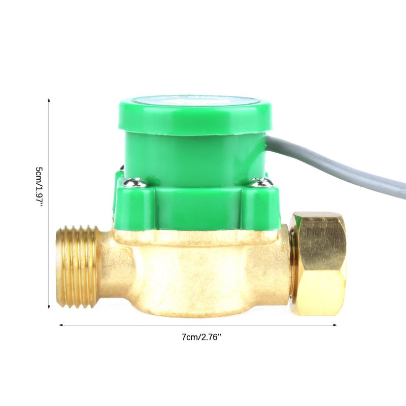  [AUSTRALIA] - HT-120 AC220V 1A Thread Water Pump Switch Flow Sensor for Shower Water Heater (G1/2"-1/2")