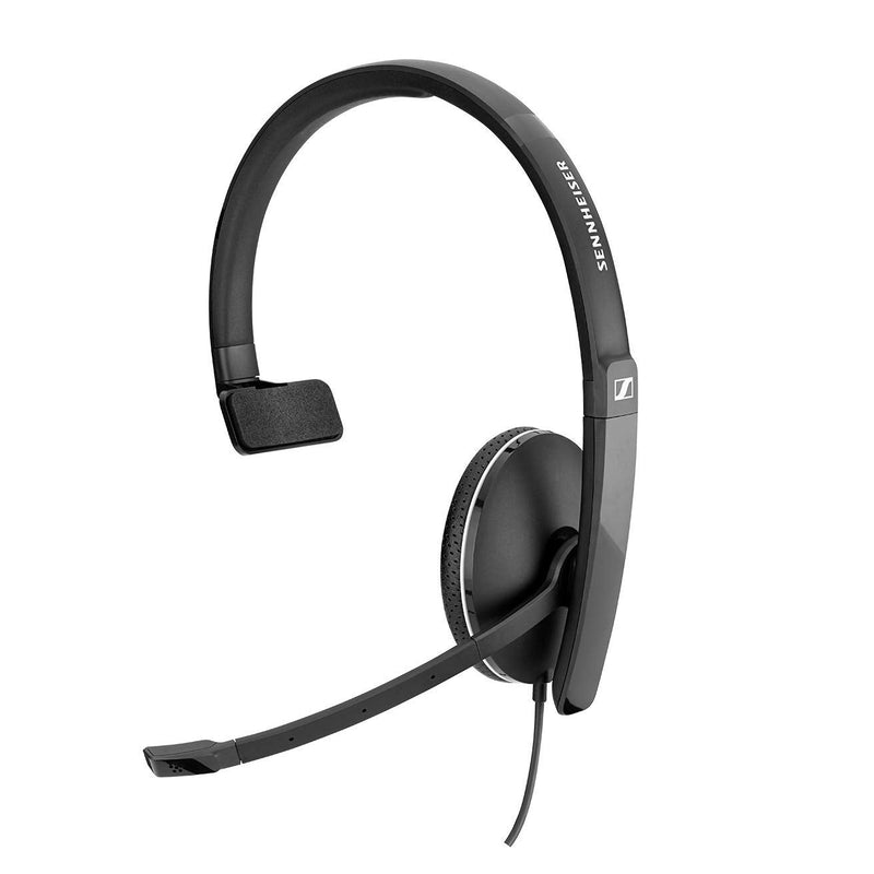 [AUSTRALIA] - Sennheiser SC 135 USB (508316) - Single-Sided (Monaural) Headset for Business Professionals | with HD Stereo Sound, Noise-Canceling Microphone, & USB Connector (Black)