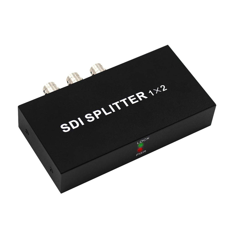  [AUSTRALIA] - SDI Splitter 1x2 Multimedia Split SDI Extender 1 to 2 Ports Adapter Support 1080P TV Video for Projector Monitor Camera