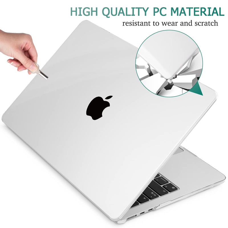  [AUSTRALIA] - May Chen Compatible with [2022 Newest Release] MacBook Air 13.6 Inch Model A2681, Plastic Hard Shell Case for MacBook Air 13 inch Apple M2 Clip with Liquid Retina Display Fits Touch ID, Crystal Clear