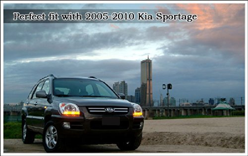  [AUSTRALIA] - Kia Motors Genuine 852021F210LX Front Drive Left Inside Sun Visor Assembly Gray 1-pc Set For 2005 2006 2007 2008 2009 2010 Kia Sportage