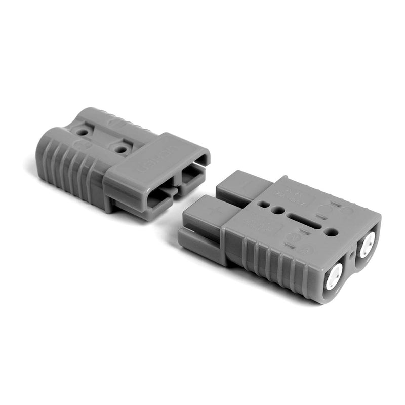  [AUSTRALIA] - HYCLAT Gray 2-4 Gauge 175A Battery Quick Connect/Disconnect Wire Harness Plug Connector Recovery Winch Trailer (2 Pack) 2-4 Battery Connector [Grey 2pcs]