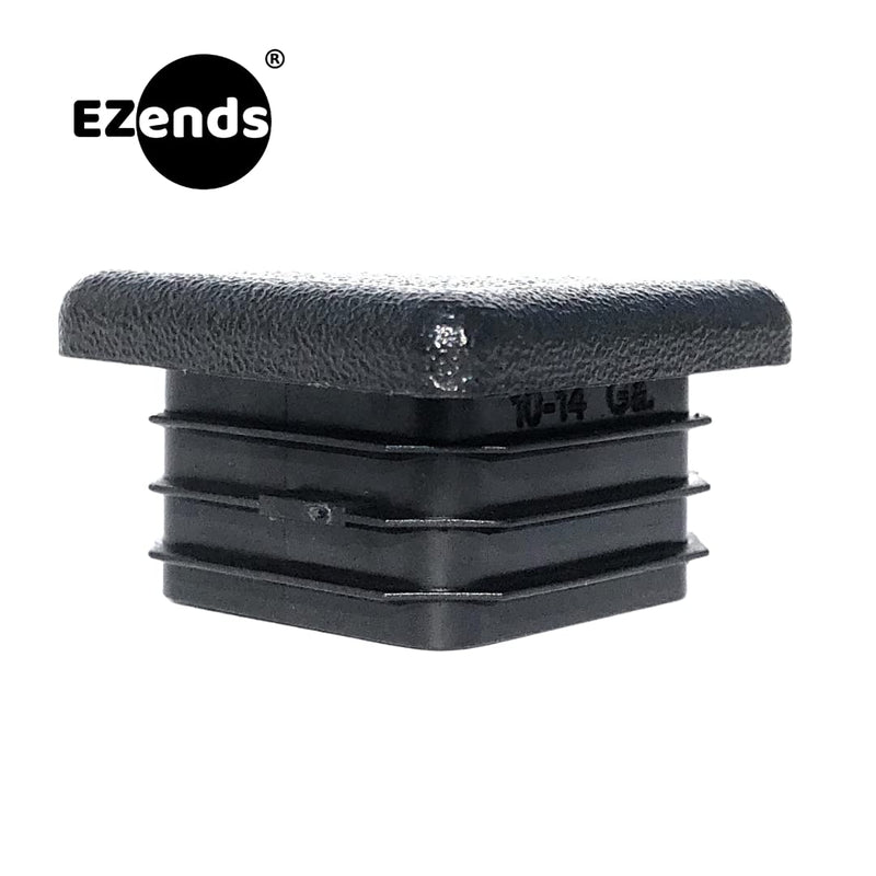  [AUSTRALIA] - EZends 1 Inch (10-14 Gauge) Polyethylene Square Tubing End Caps (10 PK) Plastic Plugs / End Caps / Plastic End Caps / Plastic Plugs for Square Tubing / Black Plastic Square Plugs / Cap Plug 10 10/14 USA